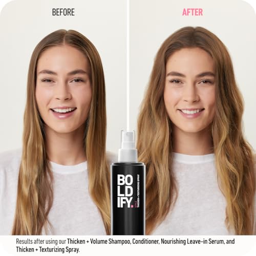 Boldify Hair Thickening & Volumizing Texture Spray 8 Fl Oz for Fine Hair