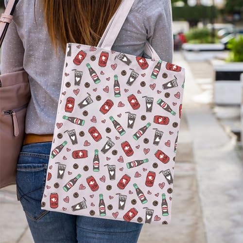 WCGXKO Dr P Soda Tote Bag - Favorite Drink & Social Club Gift