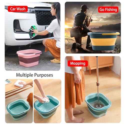 Collapsible Foot Spa Massager for Dry Cracked Feet – Green