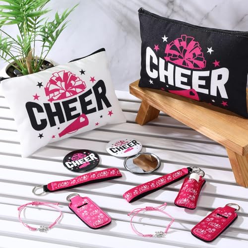60-Piece Cheerleader Team Gift Set - Cosmetic Bags, Mirrors & Accessories