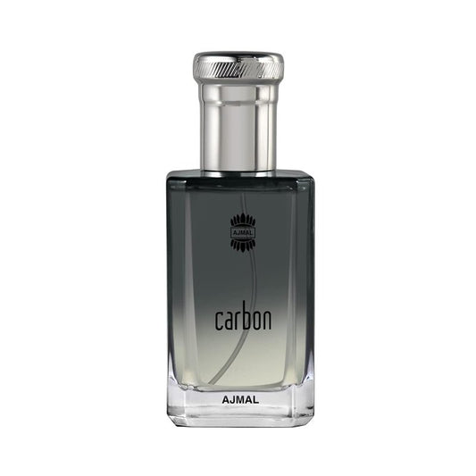 Ajmal Carbon Eau de Parfum for Men - Fresh Woody Aromatic Cologne | Long-Lasting Citrus, Lavender & Musk Fragrance - 3.4 fl oz / 100 ml