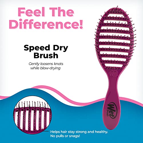 Wet Brush Speed Dry Hair Brush - Vented Detangler for Faster Blow Drying