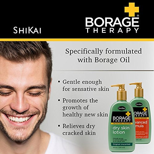 ShiKai Borage Therapy Foot Cream - Fragrance-Free Moisturizer for Dry Heels