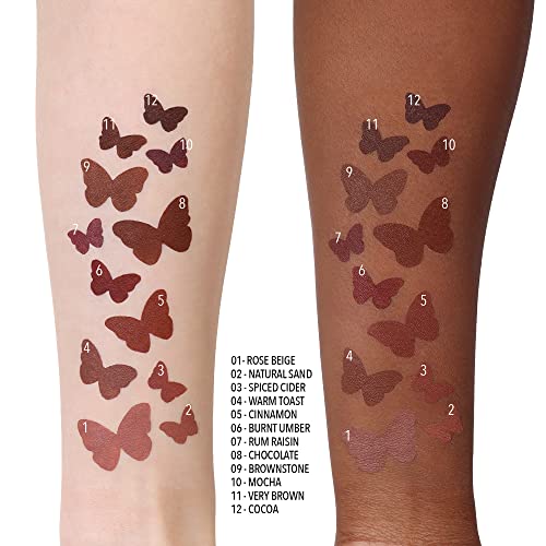 Moira Cocoa Lip Liner - Highly Pigmented Brown Shade