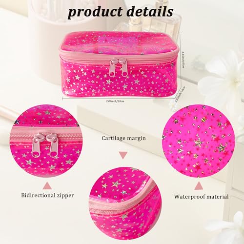 Holographic Makeup Bag - Waterproof Clear Cosmetic Pouch