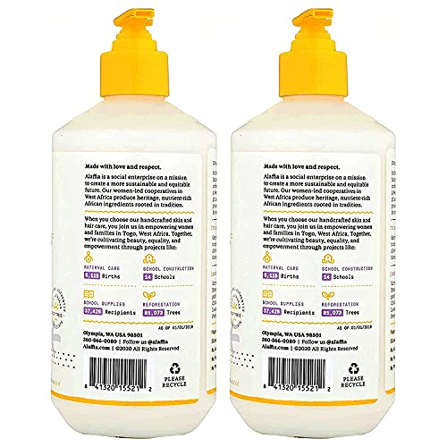 Alaffia EveryDay Shea Conditioner, Lavender, Sulfate-Free, 16 Oz (2-Pack)