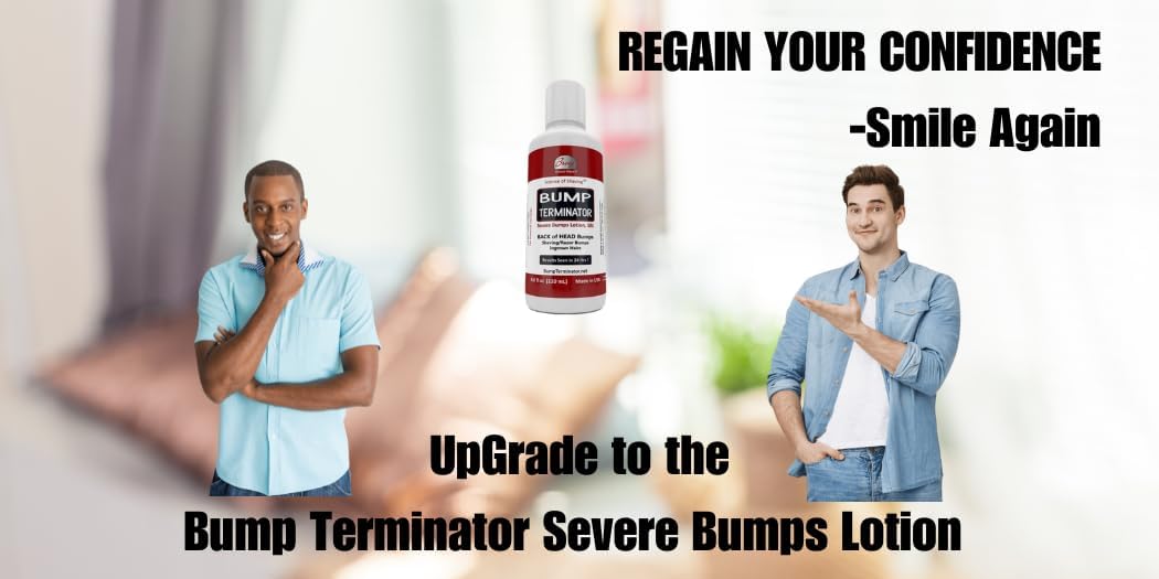 BUMP TERMINATOR Severe Bumps Treatment | Razor Bumps And Ingrown Hair Treatment | Bikini Bumps | Back of Head Bumps And Ingrown Hair Treatment, 4 oz. (Pack of 1)