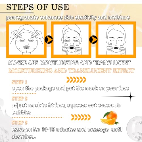 22-Piece Facial Sheet Mask Set - Moisturizing & Hydrating Skin Care Gift