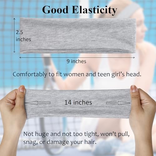 Non-Slip Cotton Headbands Set for Women - 7PCS Elastic Hairbands