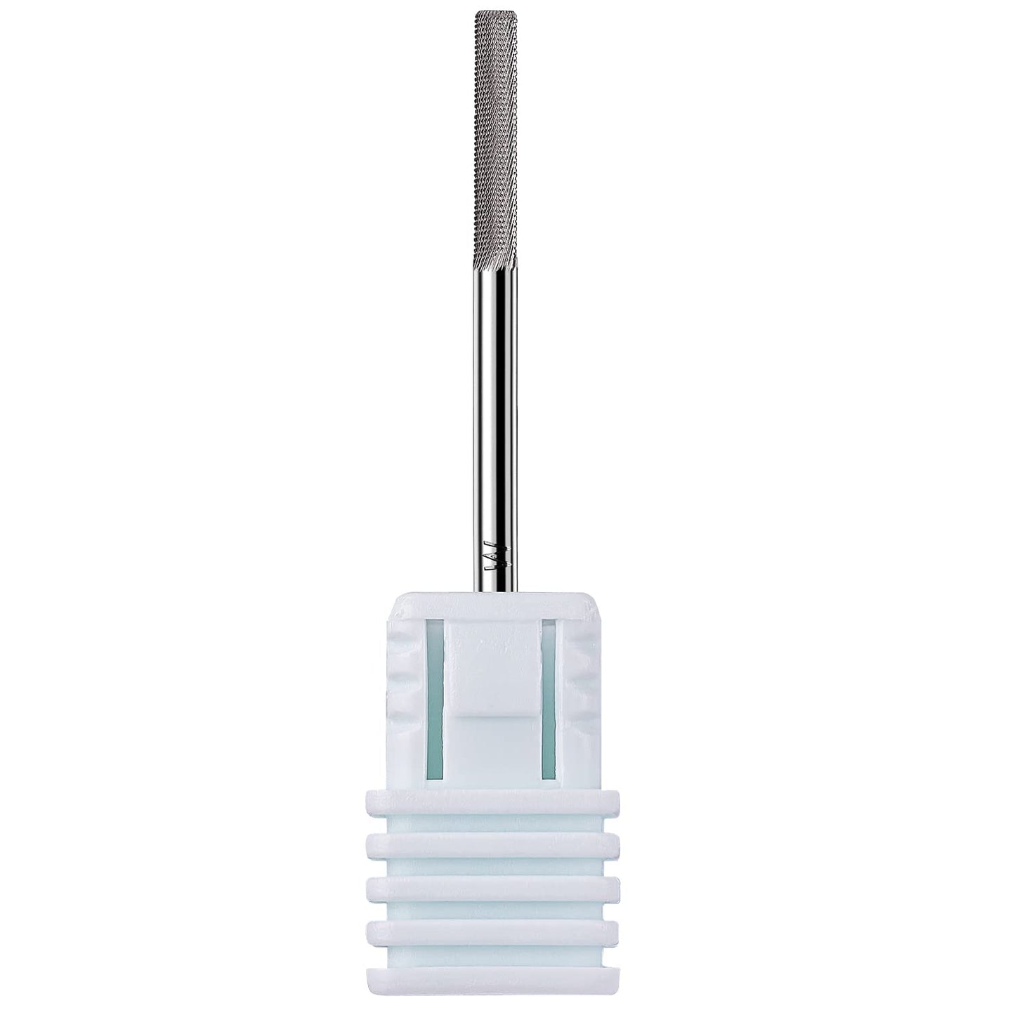 Cuticle Nail Drill Bit - Tungsten Carbide Safety Remover | 3/32'' Needle Bit for Electric Nail File (Silver, Fine)