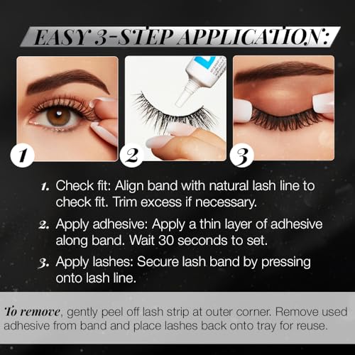 Ardell Demi Wispies False Eyelashes - 4 Pairs of Winged, Wispy Lashes