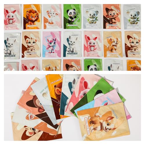 Animal Face Mask Sheet Set, Moisturizing Collagen Skincare for All Skin Types