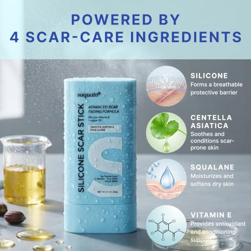 Suquato Silicone Scar Stick – Advanced Scar Treatment for Face & Body