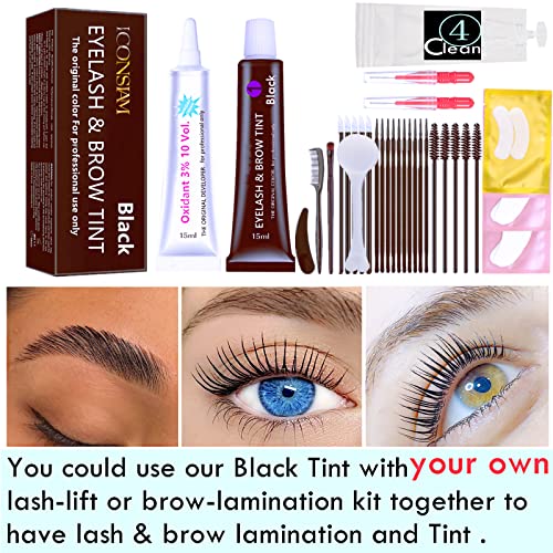 Libeauty Black Lash Tint Kit - 6 Week Keratin Eyelash & Eyebrow Dye