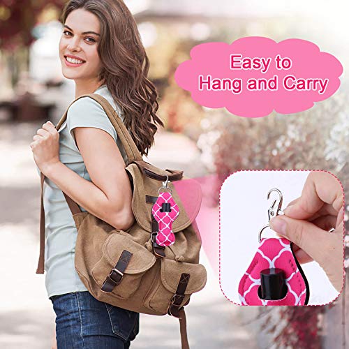 Caffox Lip Balm Holder Keychain - 30Pcs Neoprene Clip Holders