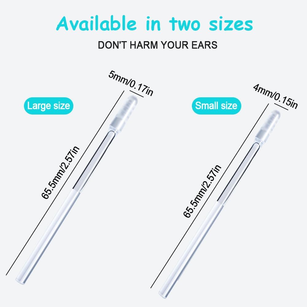 Reusable Sticky Ear Cleaning Stick - Upgraded Earwax Removal Swabs for Adults | Portable Travel Tool (Small, 1 Pc)