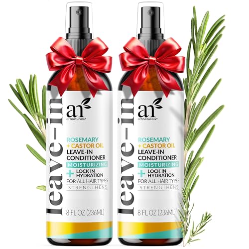 Artnaturals Rosemary & Castor Leave-In Conditioner 8 fl oz, 2 Pack