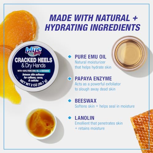 Blue Goo Cracked Heels & Dry Hands Skin Protectant - 2 oz (Pack of 2)