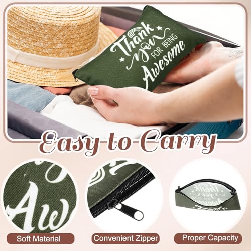 Reginary 20 Pcs Inspirational Makeup Bags Morandi Color - Gift Set for Women