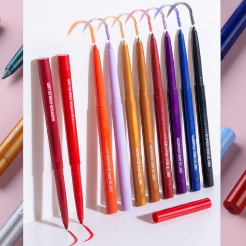Retractable Purple Eyeliner Pencil - Creamy, Smudge-Proof & Long-Lasting