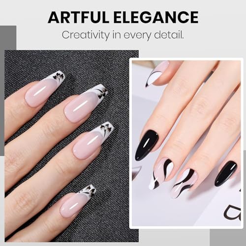 Beetles HEMA-Free Black & White Gel Polish Kit - 8ml