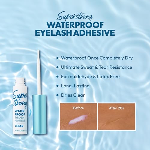 i-Envy Waterproof Eyelash Adhesive, Brush-On Lash Glue, 3 Pack