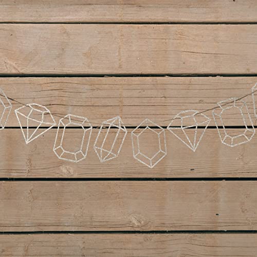 Gems Glitter Banner - Dazzling Gemstone Party Decor