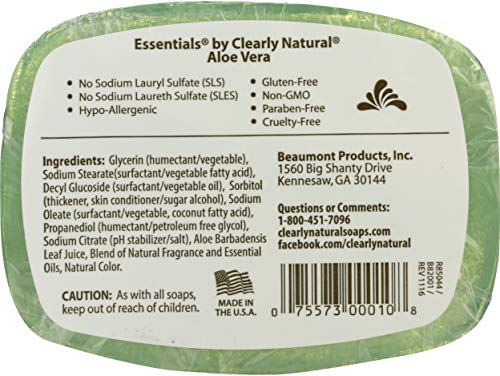 Clearly Natural Aloe Vera Glycerine Soap - 4 oz