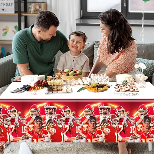 2-Pack Kansas Disposable Tablecloths for Birthday Parties - 70"x42"