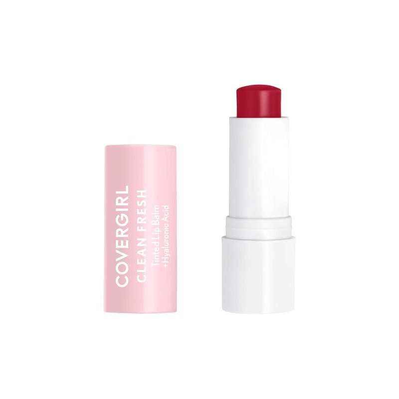 CoverGirl Clean Fresh Tinted Lip Balm - Vegan Hydrating Formula | Cherry-Ish, 1 Count