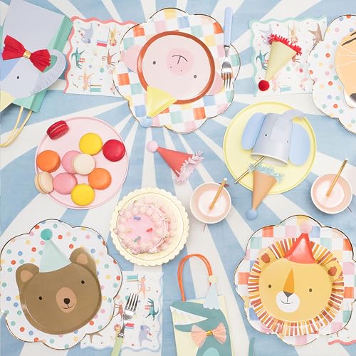 Meri Meri Safari Disposable Plates - Pack of 8 for Kids Parties