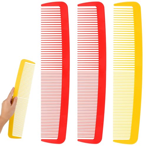 3pcs Giant Wide Tooth Comb - Oversized Hair Prop for Halloween Party