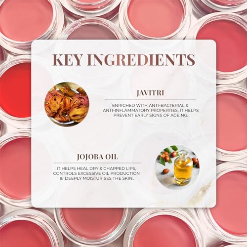 Just Herbs 3-in-1 Creamy Matte Lip & Cheek Tint - Peachy Coral