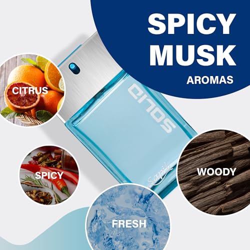 Sapil Solid Woody Cologne for Men - Sandalwood & Cedar EDT 3.4oz