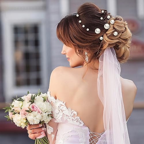 18-Piece Pearl & Rhinestone Wedding Hair Accessory Set