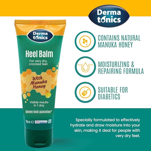 Dermatonics Manuka Honey Heel Balm for Cracked Heels - 70ml