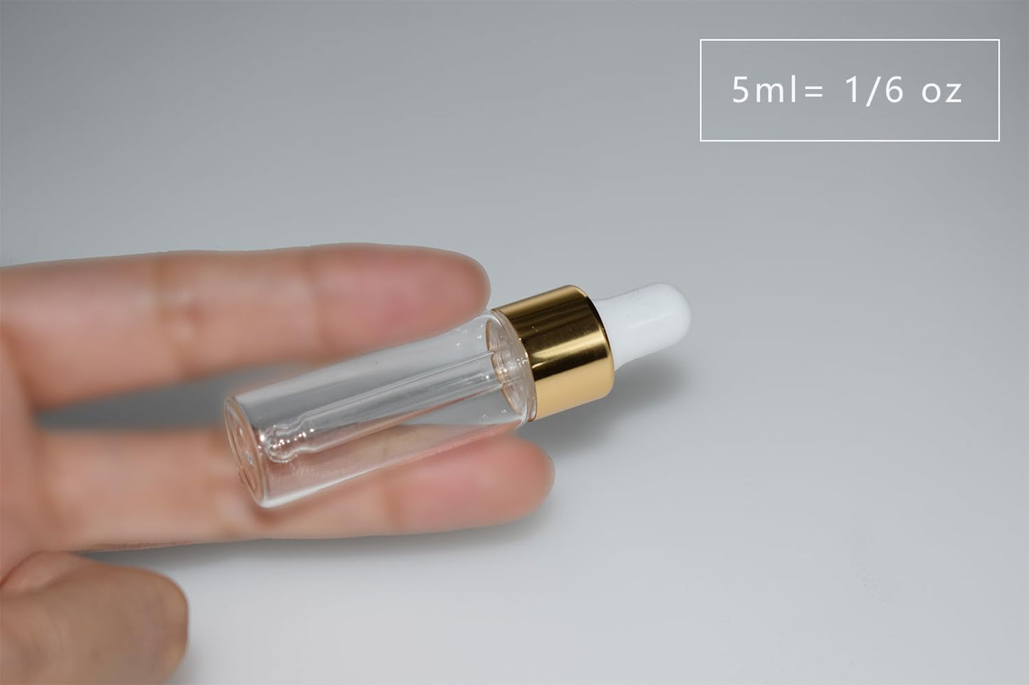 Hustar Small Dropper Bottle, 10pcs 5ml Mini Sample Dropper Bottles Mini Makeup Containers for Travel Liquids Tiny Glass