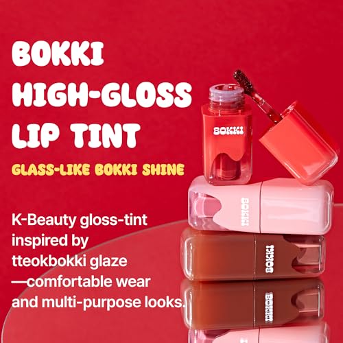 BLACK ROUGE Glow Bokki Tint - GB04 Spicy Pepper | Long-Lasting Korean Lip Stain