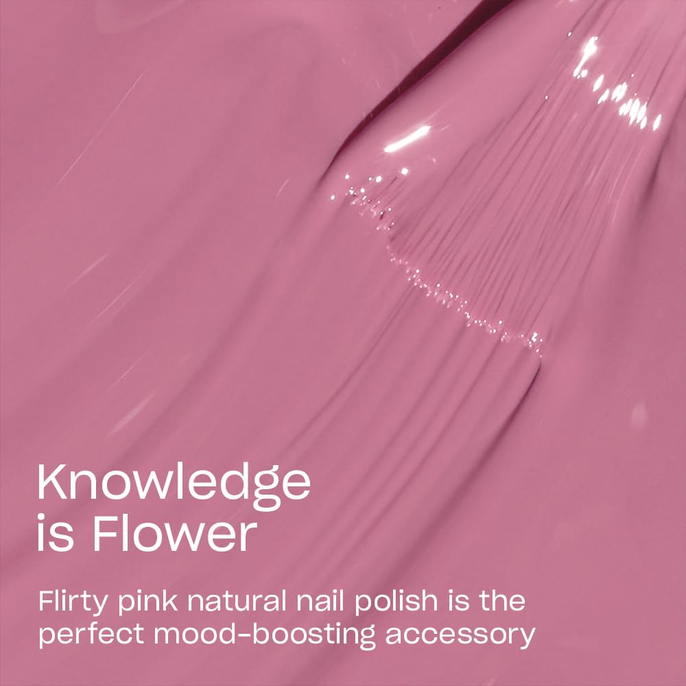 OPI Nature Strong Knowledge is Flower | Opaque Soft Pink Crème Natural Origin Nail Polish | Plant Based, Vegan, Cruelty Free