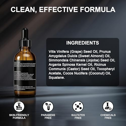 Repair Beard Oil for Men Unscented 1oz – Deep Nourishing, Non-Greasy