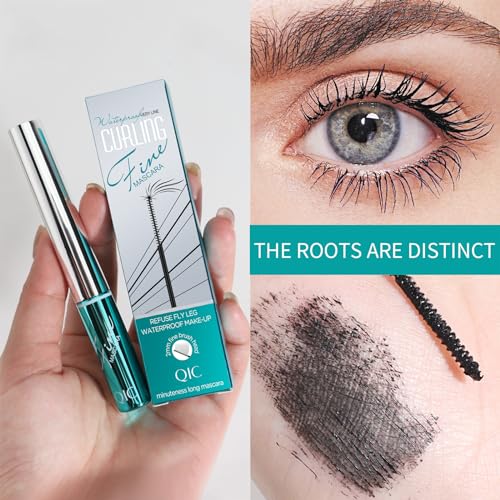 KUNSHNBEI 4D Ultra Fine Black Waterproof Mascara for Fine Short Lashes
