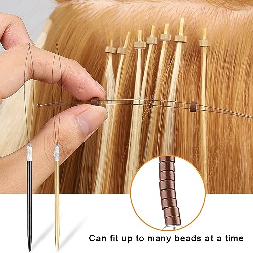 GlamorDove Hair Extension Tool Kit with Stainless Steel Pliers
