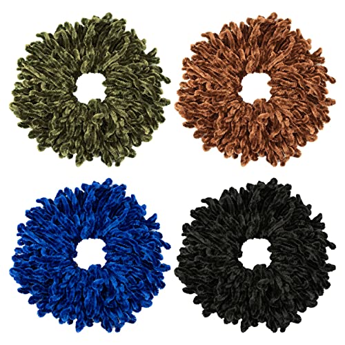 4 Pack Volumizing Hair Scrunchie Hijab Volumizer Headwear Big Hairband