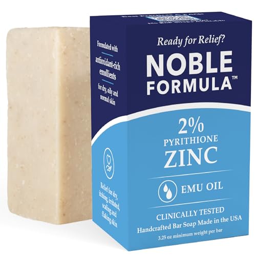 Noble Formula Zinc Pyrithione Soap Bar 2% with Emu Oil - 3.25 oz