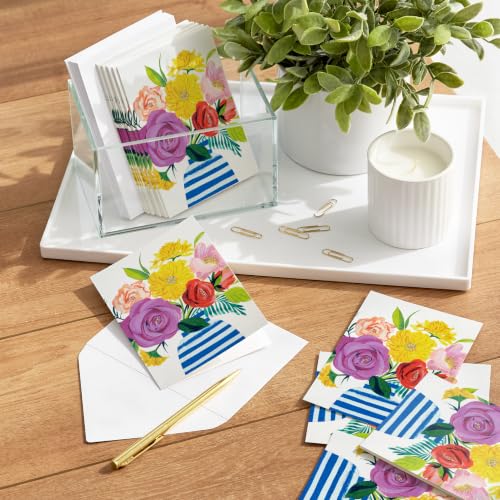 Hallmark Floral Bouquet Blank Cards with Envelopes - 20-Pack