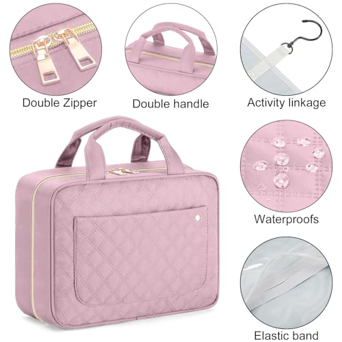 Boardingblue Hanging Travel Toiletry Bag with TSA Approved Cosmetic Pouch
