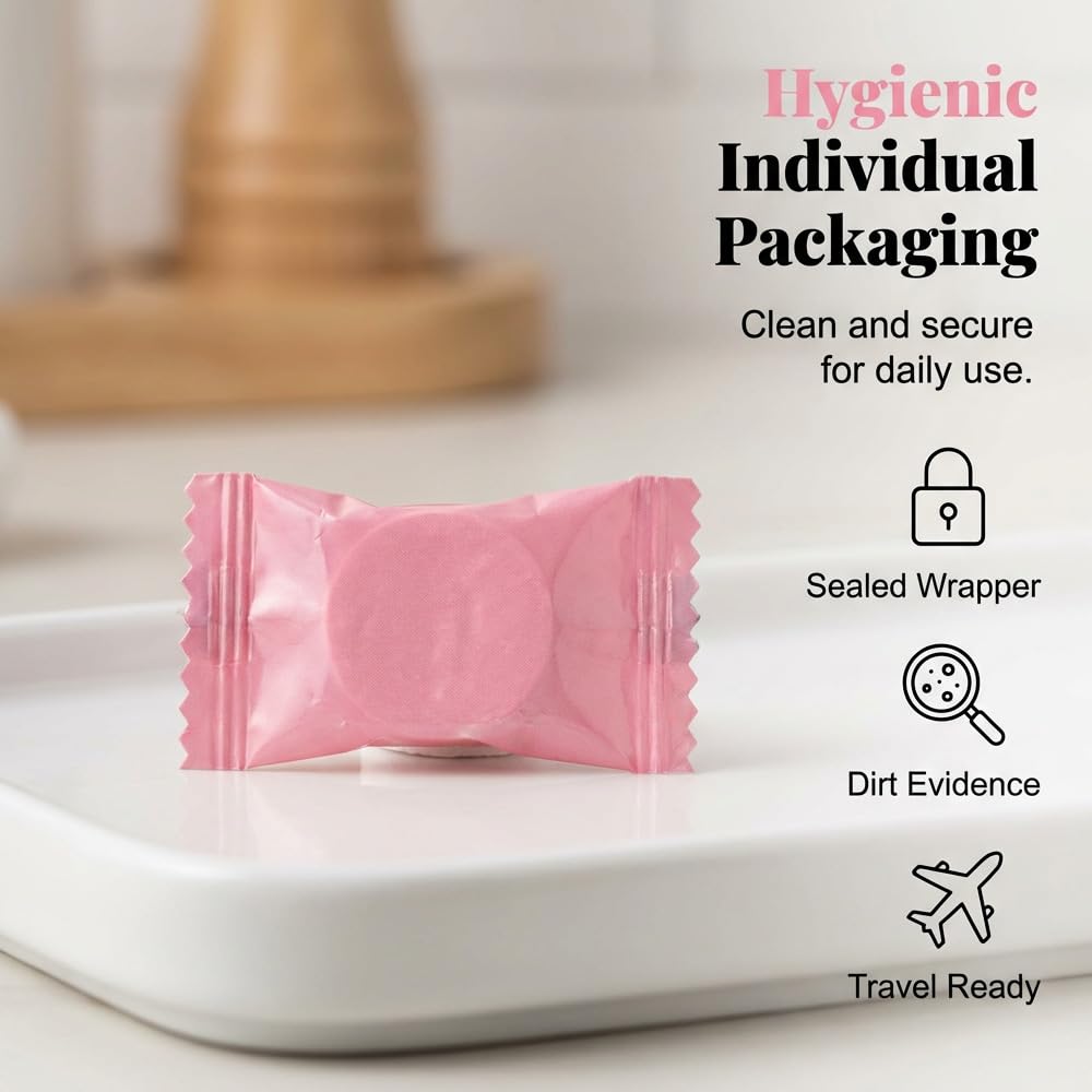 Compressed Towels 100 PCS, Compressed Towel Tablets, Disposable Compressed Face Towels, Expandable Cotton Coin Tissues for Travel, Camping, Gym, Outdoor & Daily Use (1pcs)