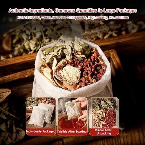 30 Pcs Herbal Detox Foot Soak - 24 Flavors for Lymphatic Drainage
