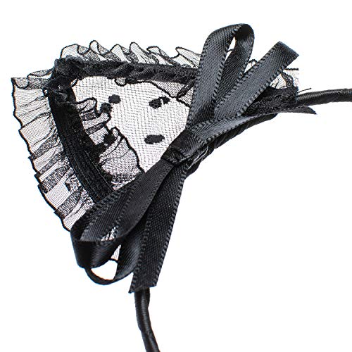Black Lace Cat Ears Headband for Masquerade & Cosplay