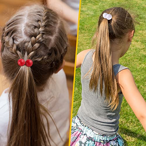 Cindeer 36 Pcs Colorful Ball Hair Ties for Kids - 20mm Ponytail Holders